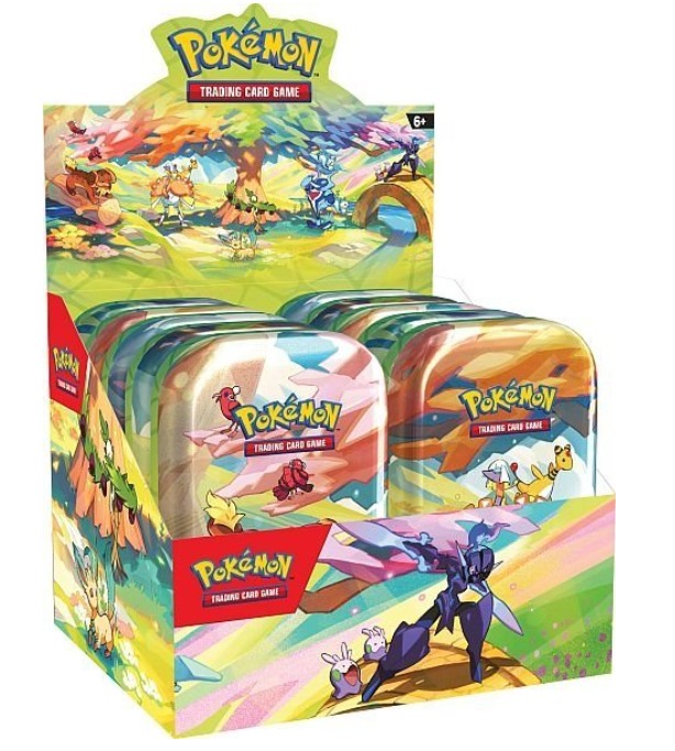 Pokémon Vibrant Paldea June 2024 Mini Tin Display